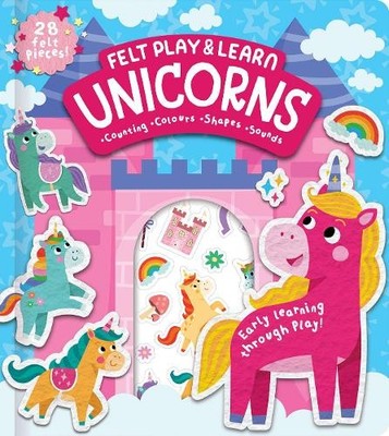Alice Barker Felt Play & Learn Unicorns (Kartonbuch)