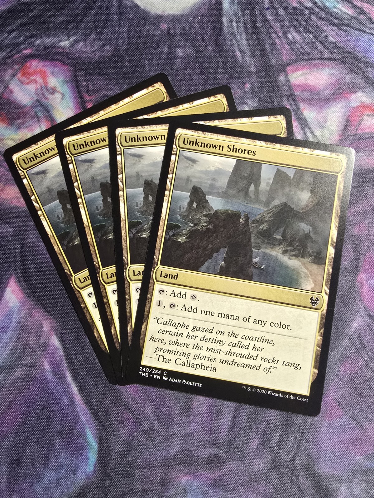 Unknown Shores x4 #249 Theros Beyond Death MTG Near Mint Common