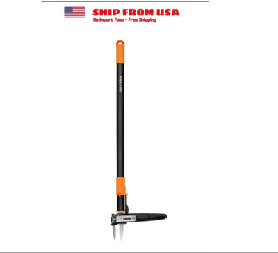 Fiskars 3-Claw Stand Up Weeder, 39'' Long Ergonomic Handle with Easy-Eject Mechan