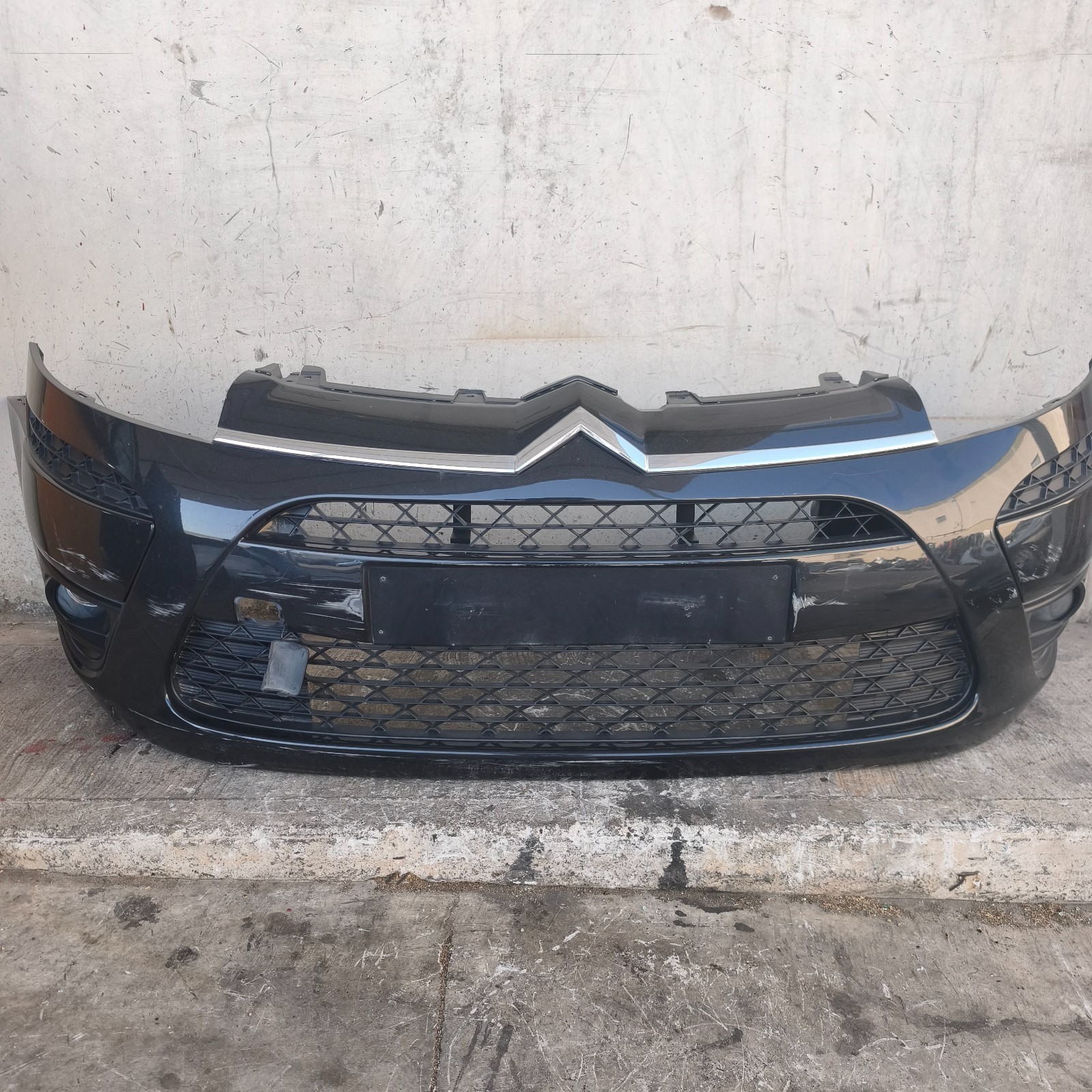 Paraurti Anteriore Griglie e Fendinebbia Citroen C4 Picasso 1 Serie 2009 Nero