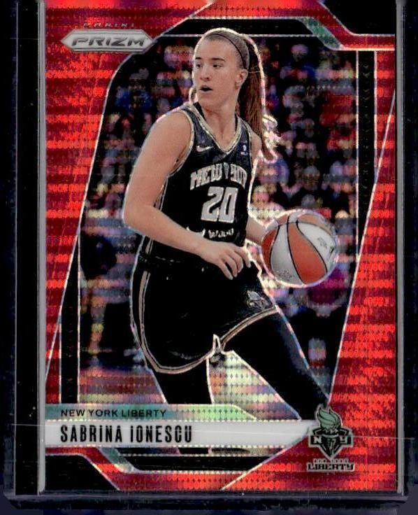 2024 Panini Prizm WNBA #17 Sabrina Ionescu Red Pulsar Prizms #/299