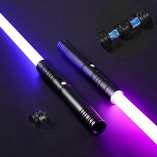 Lightsaber, Dueling Lightsaber with Alloy Handle, 15 RGB Colors 6 Sound Eff...