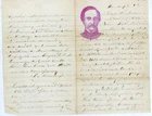 Civil War Patriotic Lettersheet Used with letter Gen. Hunter 2 items