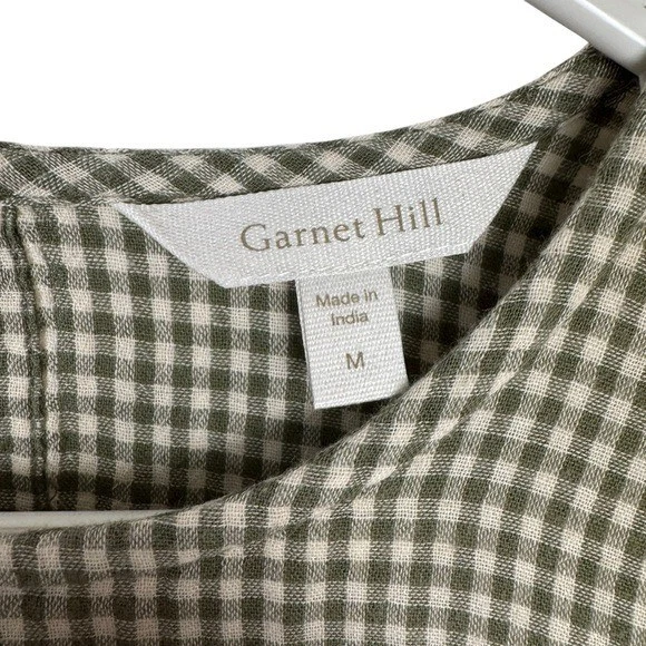 Garnet Hill Dylan Organic-Cotton Blouse, Size M - Image 4 of 4