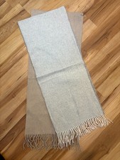 Pack of 2 - Polo Ralph Lauren Solid Basic Wool Scarf Gray and Beige Scarf