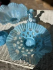 Fenton White Milk Glass Hobnail Collection Rare Pieces, Fountain Bowls, Vase
