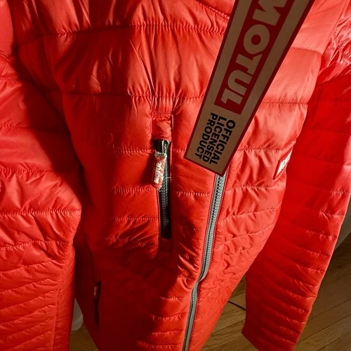 Red Puffer Jacket Mens Size L By Motul image 11