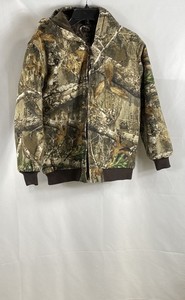 Blue Mountain Youth Realtree EDGE Camo Hooded Hunting Jacket Full Zip L (14-16)