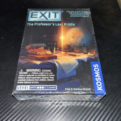 Exit: The Professor's Last Riddle SEALED Board Game