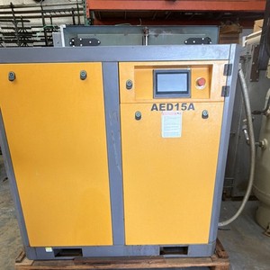 Rotary Screw Air Compressor Industrial Heavy Duty Yellow/Gray MPN AED15A