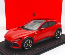 BBR 1/18 Ferrari Purosangue Carbon Roof 2022 Rosso Corsa Red P18219BCF-VET