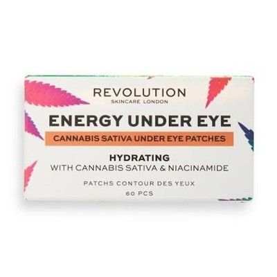 Revolution Good Vibes Energy Under Eye Patches Niacinamide Hemp New