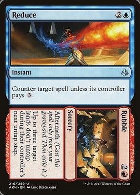 Reduce // Rubble Foil Amonkhet 216 NM MTG