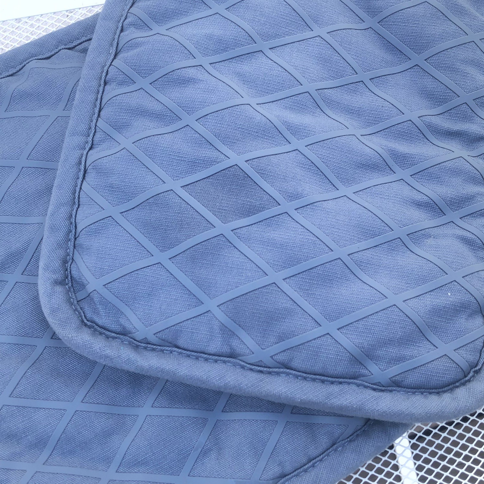 Target Figmint 2 Potholder Oven Mitten Mitts Cotton Blue Silicon Gripper Pocket