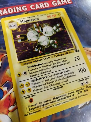 Pokemon Card Magneton 11/62 Rare Holo 80HP | eBay