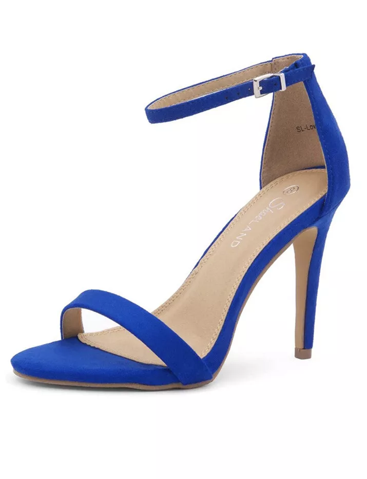 Blue store stiletto sandals