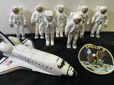 7 VINTAGE 1998 RARE-APII Apollo Mission Astronauts+ENDEAVOR SHUTTLE+APOLLO PATCH