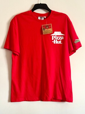 Pizza Hut T-Shirt Shirt Mens Pizza By The Slice Primark Teenage Mutant MEDIUM