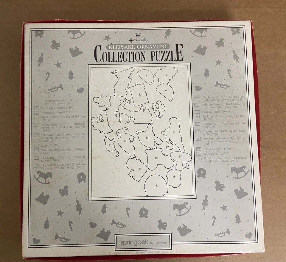 Keepsake Ornament Collection Puzzle 500 Piece Puzzle 1988 - Image 2 of 4