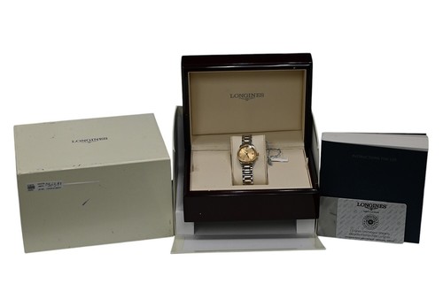 Longines Master Collection L2.128.5.37.7 Diamonds Gold Plated Steel 25MM Ladies - Picture 11 of 14