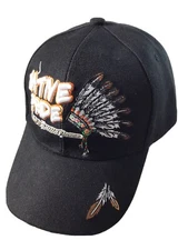 Native Pride Hat Cap Black JoyCap Hook and Loop Closure