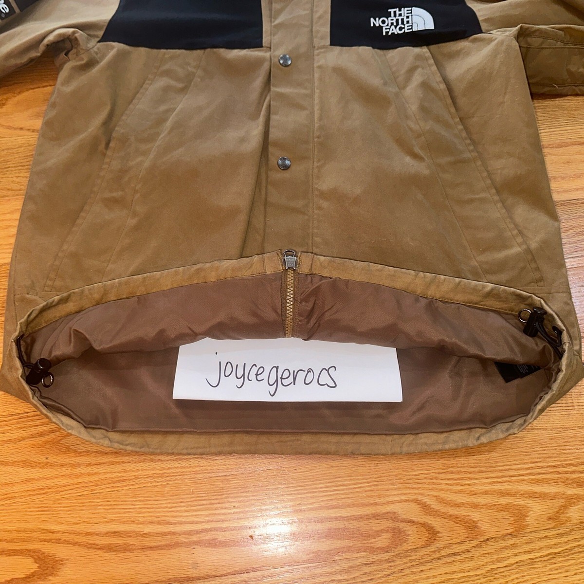 FW10 Supreme X The North Face Waxed Cotton MT Parka Duck Brown Sz