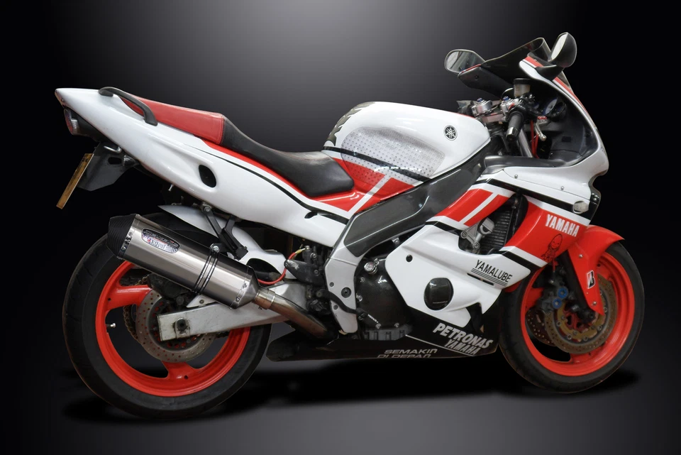 Комплект глушителя выхлопной системы Yamaha YZF600R Foxeye 1994-07 Slip On 13,5 дюйма X-Oval нержавеющая сталь - Изображение 4 из 4