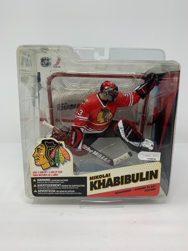 Mcfarlane NHL Series 12 Nikolai Khabibulin Chicago Blackhawks 6 Inch Figure - Picture 2 of 4
