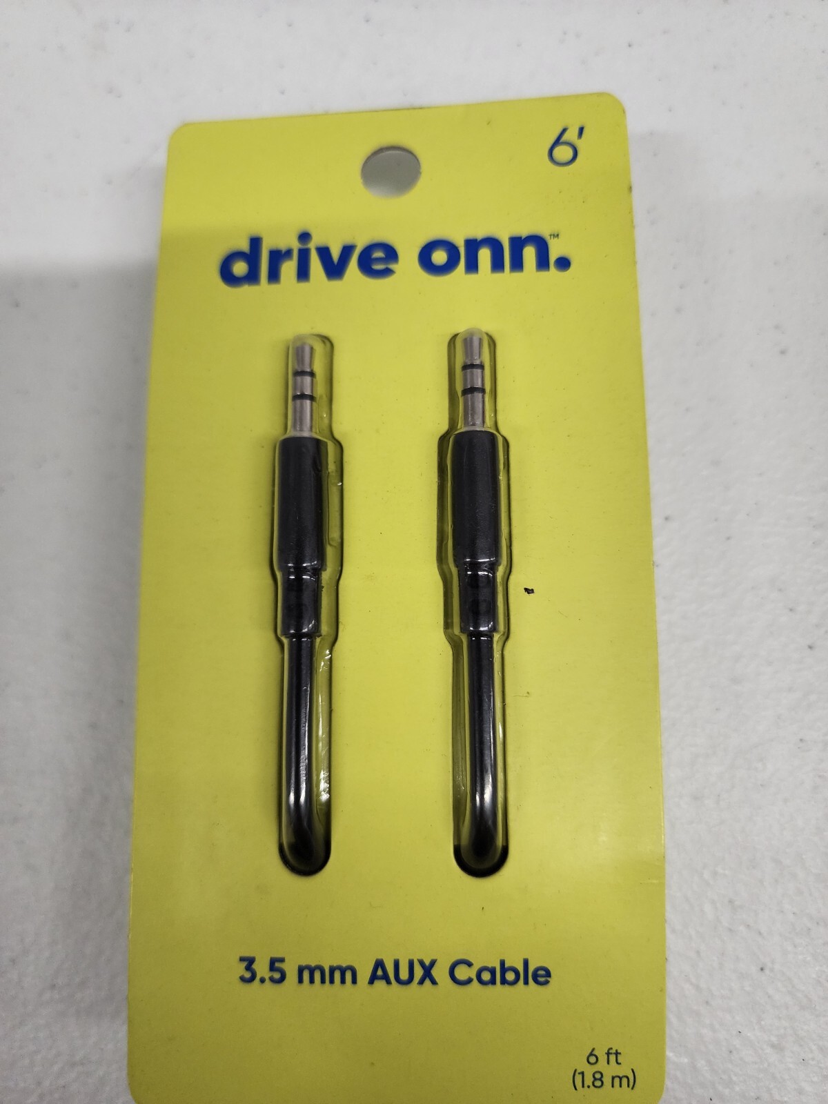 1 Drive Onn. 3.5 mm AUX Cable 6 ft New in Package