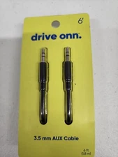 1 Drive Onn. 3.5 mm AUX Cable 6 ft New in Package
