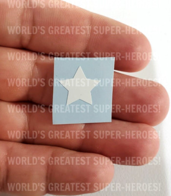 Mego Captain America Star Emblem Reproduction Pre-Cut Vinyl For WGSH 8'' Figure