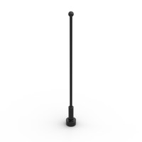 Lego 3X Antenne Stab 8H Antenna 2569 Schwarz Black