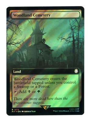 MTG | Woodland Cemetery | Fallout | Surge Foil | NM | EN