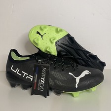 Puma Ultra 1.4 FG AG Black Green Mens Soccer Cleats Sizes NEW 106694-04