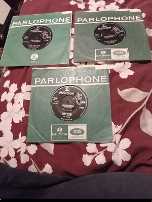 THE BEATLES HARD DAYS NIGHT AND WE CAN WORK IT OUT TICKET TO RIDE ORIGINAL 45S