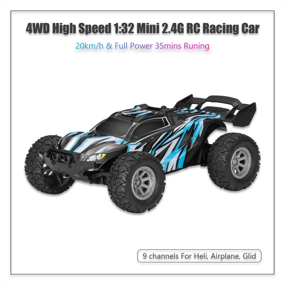 1/32 Waterproof Rc Racing Car Buggy Truck Off-road Toys Remote Control Vehicle - Image 3 of 4