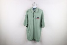 Vintage 90s Mens Medium Distressed Spell Out Ford Motor Co Racing Polo Shirt USA