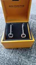 Goldsmiths earrings - White Gold 