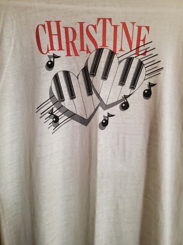 Vintage Christine Perfect McVie Official Tour Concert T-Shirt S 84 Fleetwood Mac - Picture 2 of 5