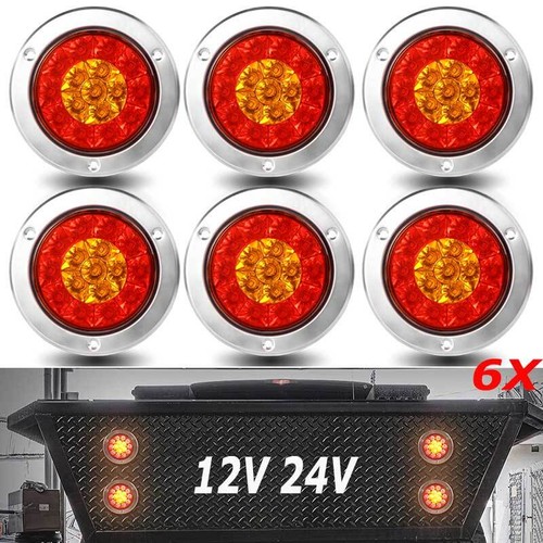 E-ARK ECE Ini LED Trailer RV Tail Lights Brake Light Turn Signal Stop Running Reverse Reflector Light For Tractor Truck - 12V 24V Universal LED Truck Cobined Rear Light, Trailer Truck Turn - Foto 3