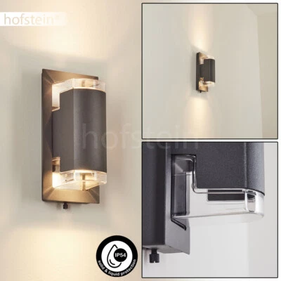 HOFSTEIN Up Down lampade da parete esterno ingresso terrazze cortile casa porta luce antracite IP54