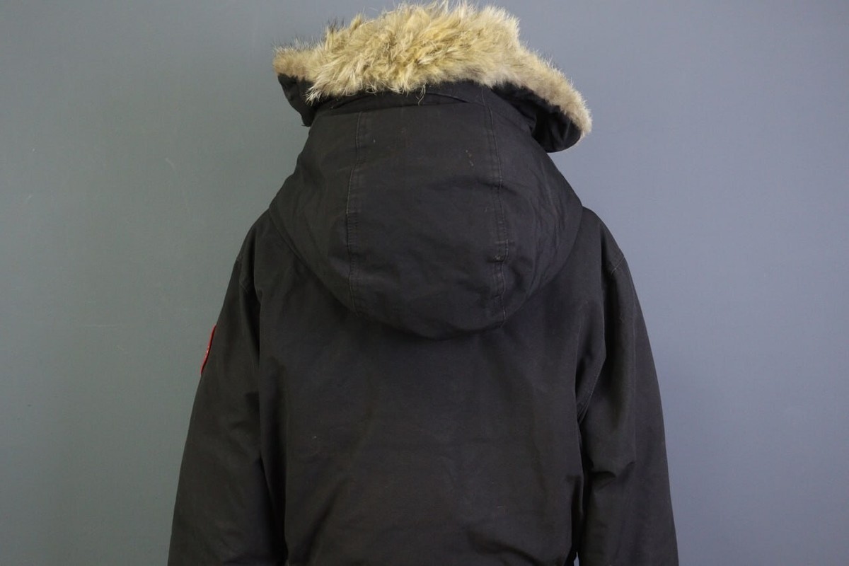   ARCTIC PROGRAM ダウンジャケット Canada Goose Arctic Program Black Goose Down Hooded Full Zip Parka
