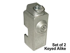 Blaylock DL-80-KA2 Trailer Door Shackle Locks - Set of 2 Keyed Alike