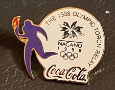 NAGANO 1998 - COCA COLA OLYMPIC TORCH RELAY SPONSOR PIN