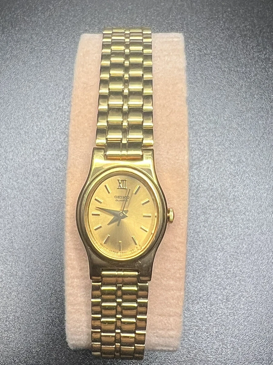 Seiko gold dress watch cheap