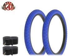 2 Alta Performance BMX BICYCLE 20" x 2.125" Blue DURABLE COMP III TIRES W/TUBES.