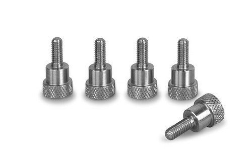 PrecisionGeek - KNURLED SHOULDER THUMB SCREWS S/Steel M3 x10mm HAND GRIP 5pcs - 第 1/2 張圖片