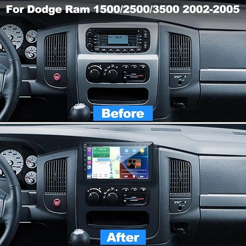 Android 13 Car Radio Stereo GPS 4+64GB For 2003-2005 Dodge RAM 1500 2500 3500 9" - Picture 2 of 24