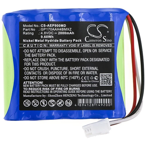 Battery for American Diagnostic ADC E-Sphyg 2 9002-5 GP170AAH4BMXZ 2000mAh- - Picture 2 of 4