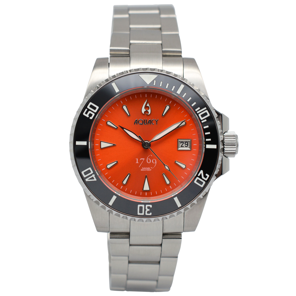 Aquacy 1769 Hei Matau Men's Automatic 300M Orange Dive Watch  Miyota